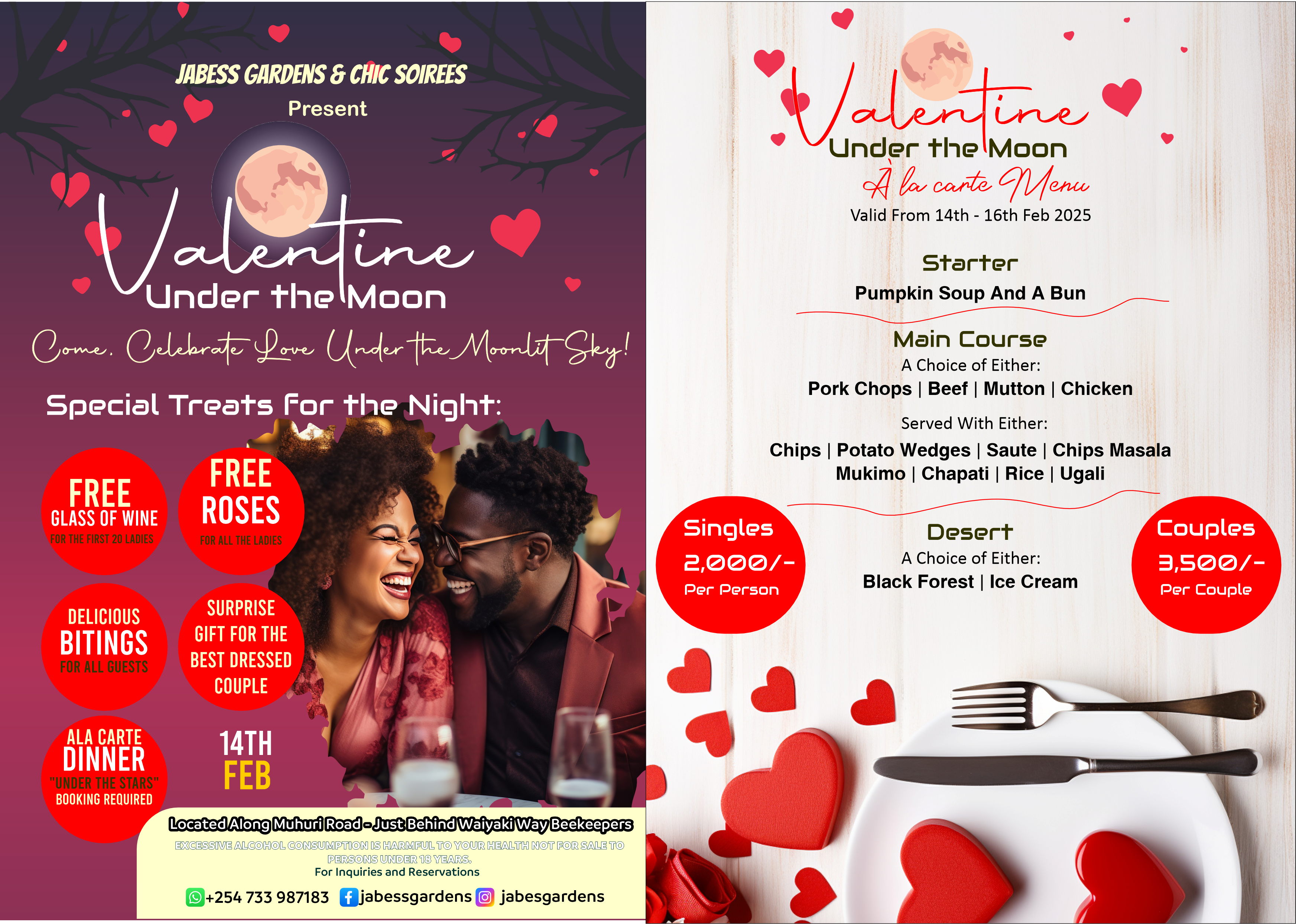 Jabess Garden, First Valentine Event organised by Chic Soirees