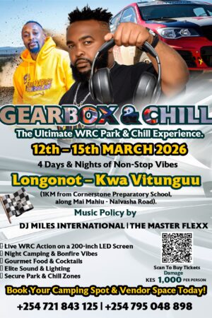 Don’t just watch the rally—experience it. We’re turning up the heat in Longonot for 4 days and nights of pure adrenaline and unmatched vibes.